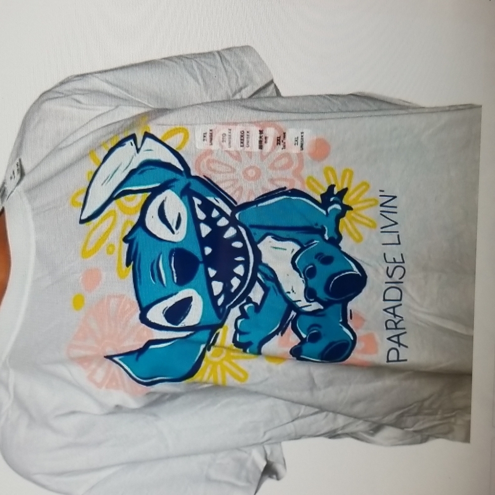NEW DISNEY STITCH UNISEX T-SHIRT PARADISE LIVIN SIZE XL